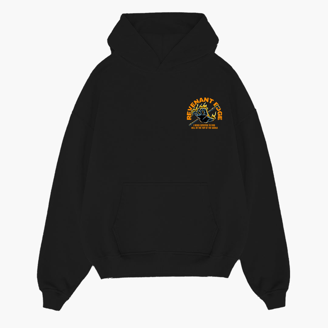 Hell At The Top Of The World Hoodie / Black