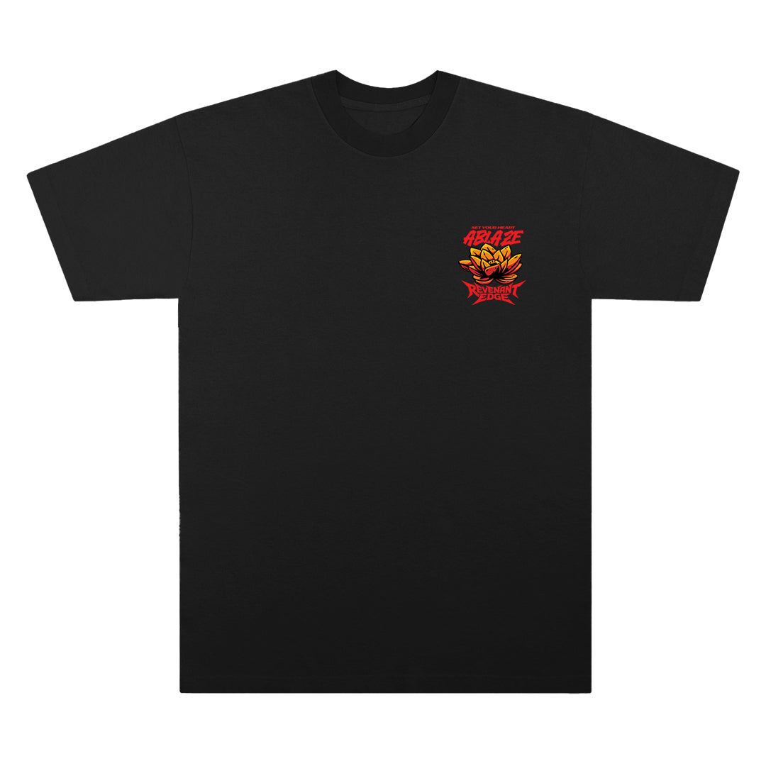 Set Your Heart Ablaze Tee / Black