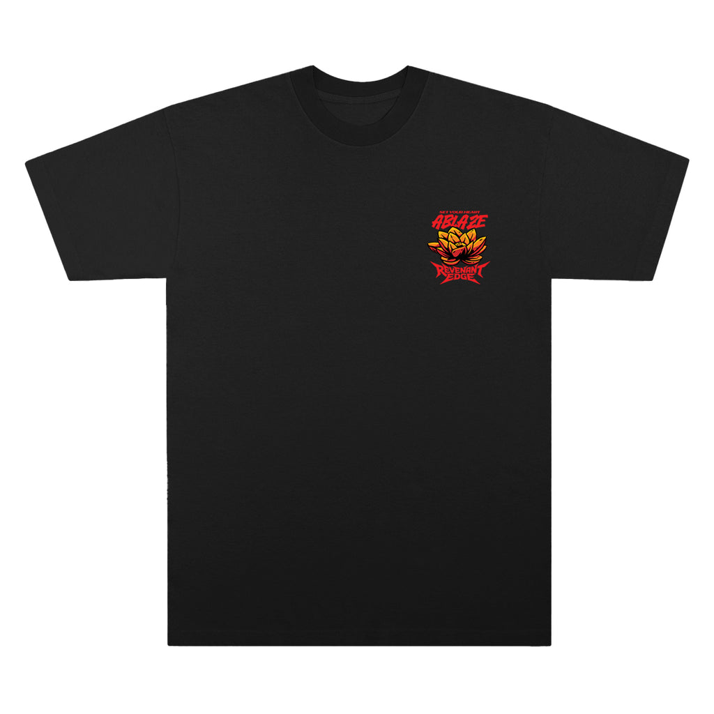 Set Your Heart Ablaze Tee / Black