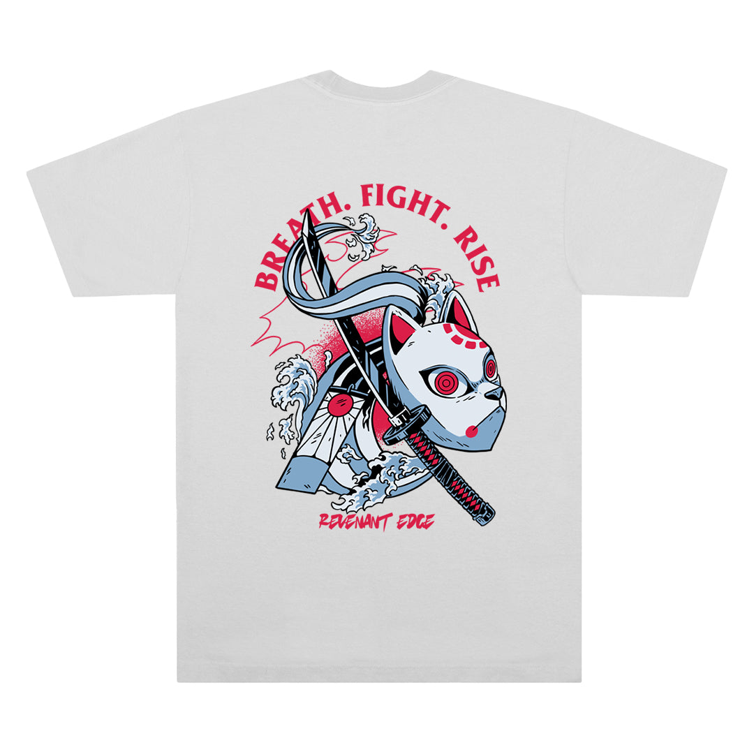 Breathe Fight Rise Tee White Back