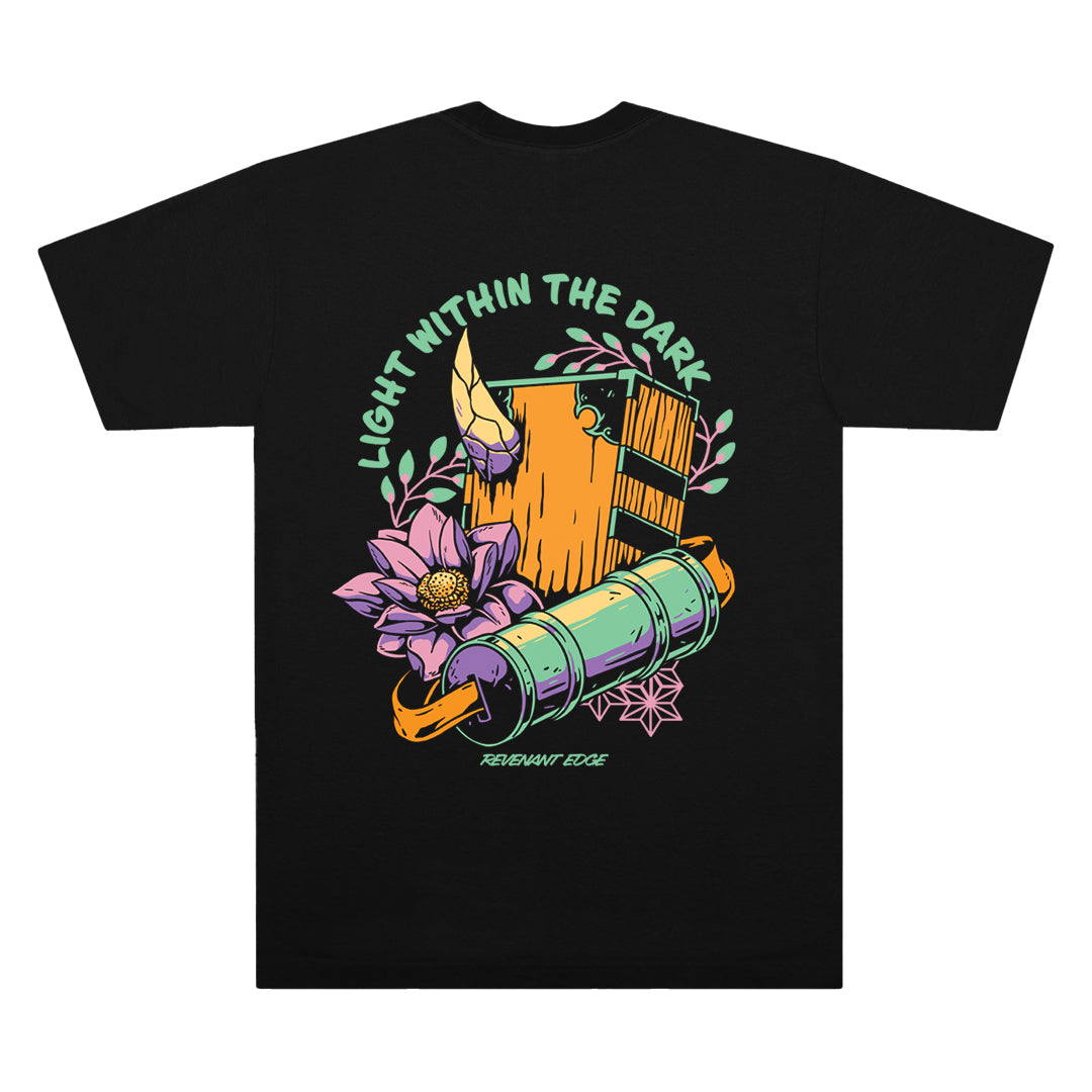 Light Within The Dark Tee Black Back