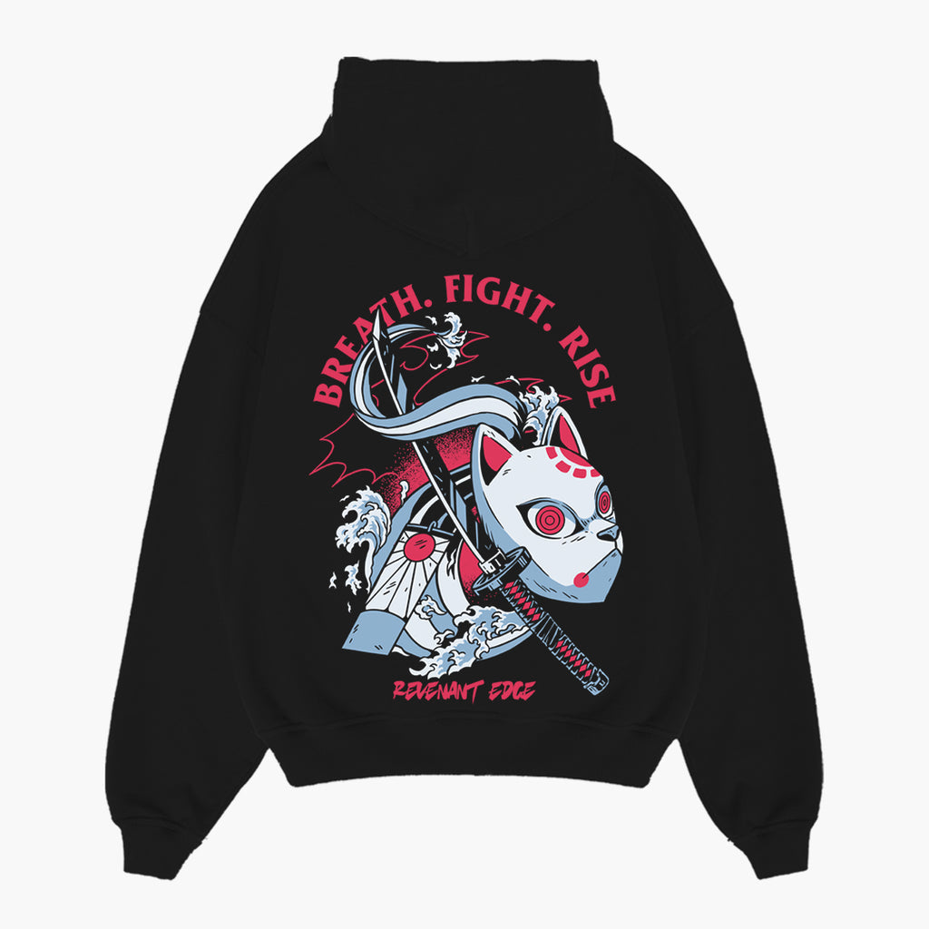 Breathe Fight Rise Hoodie / Black