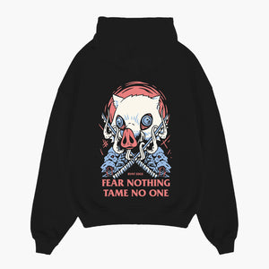 Fear Nothing Hoodie Black Back