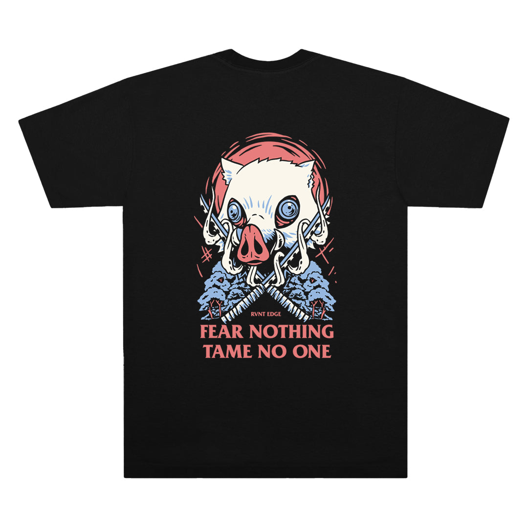 Fear Nothing Tee Black Back