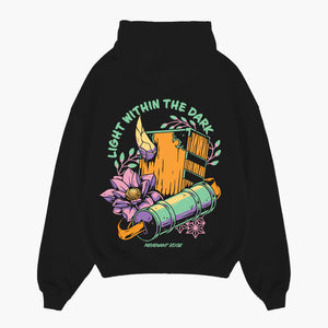 Light Within The Dark Hoodie Black Back