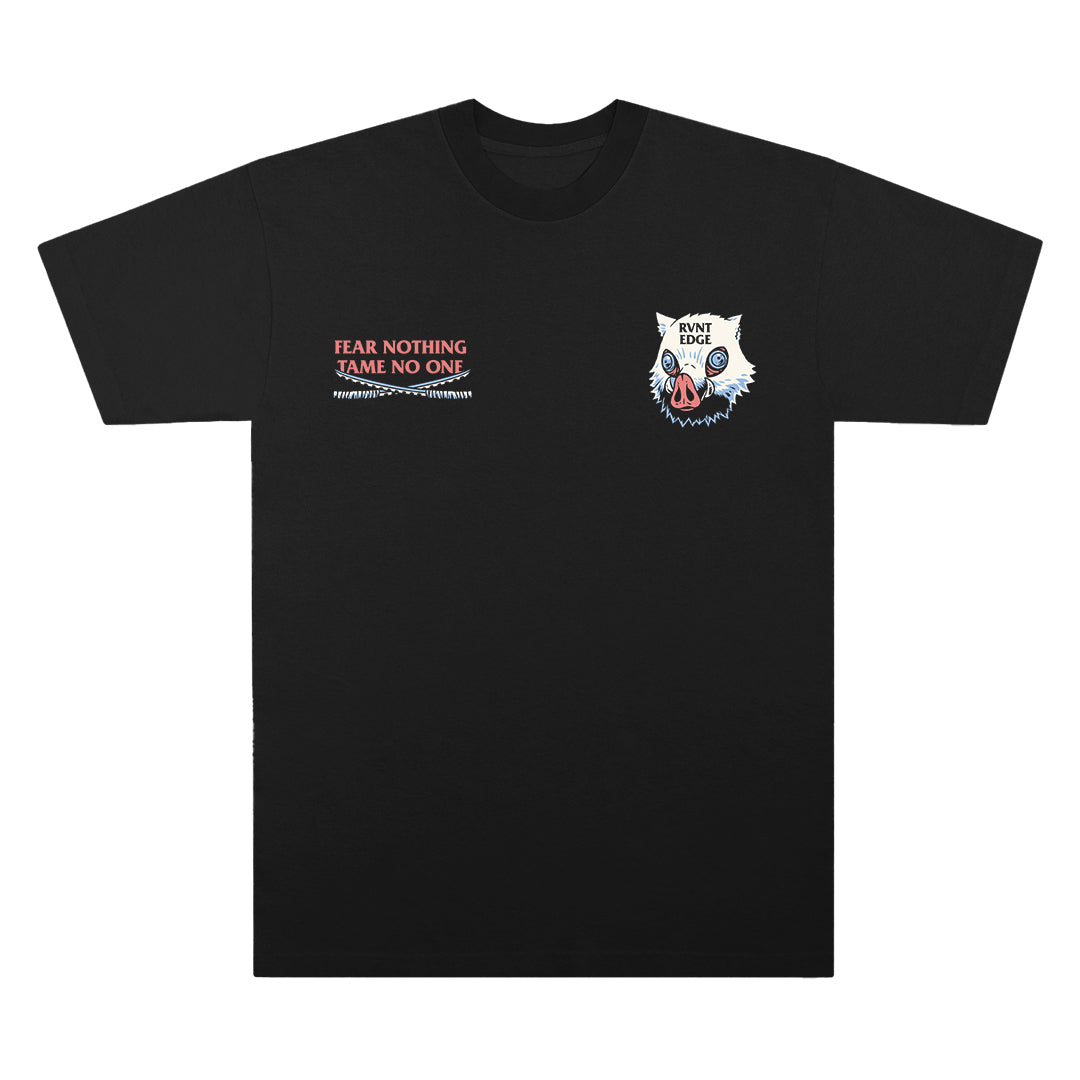 Fear Nothing Tee Black Front