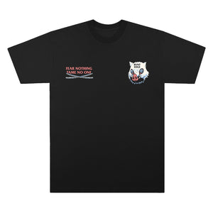 Fear Nothing Tee Black Front